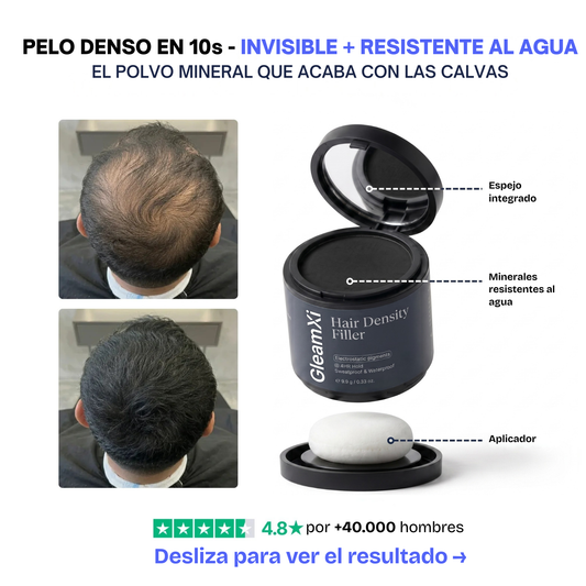 GleamXi, fibras capilares para aumentar la densidad