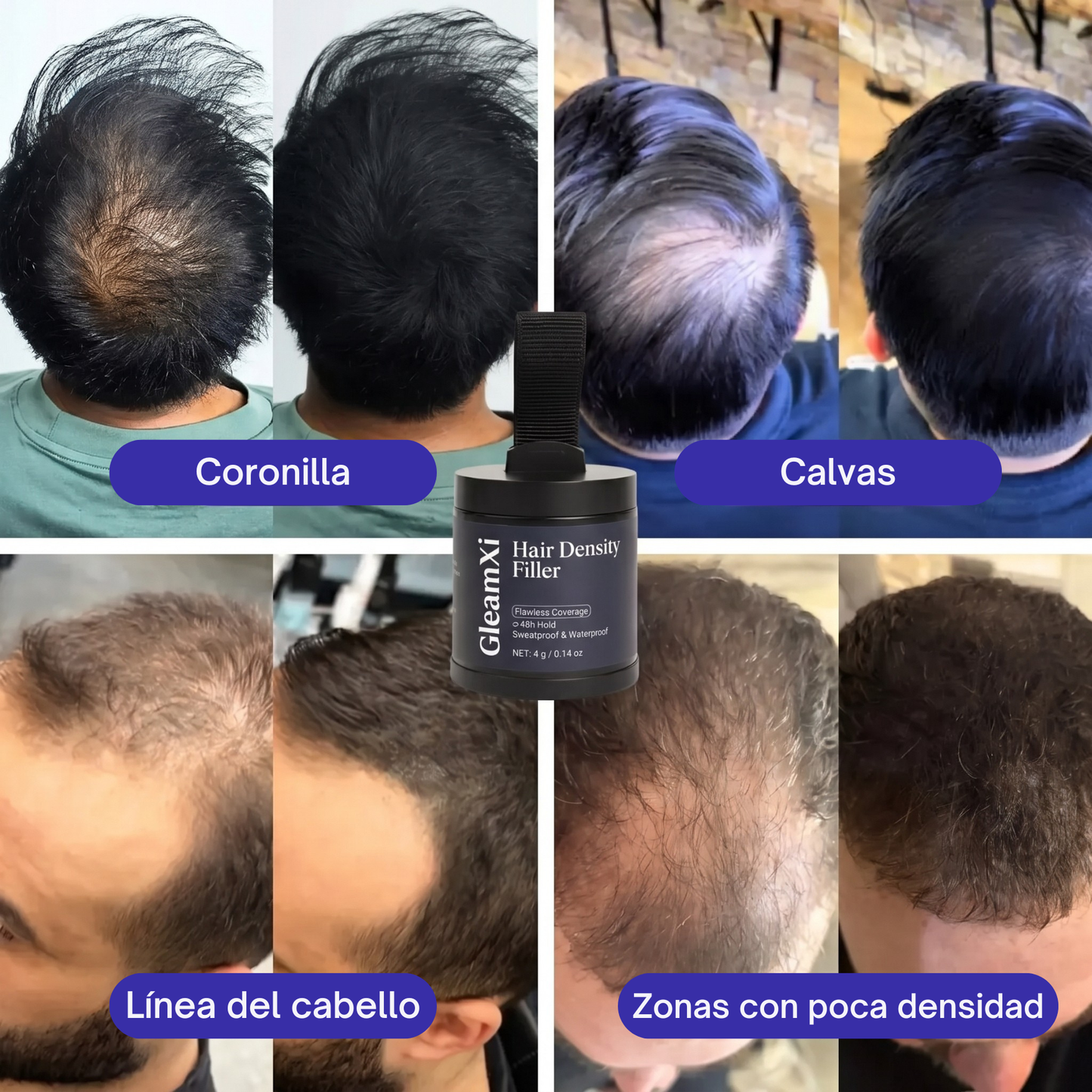 GleamXi, fibras capilares para aumentar la densidad