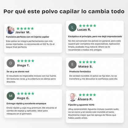 GleamXi, fibras capilares para aumentar la densidad